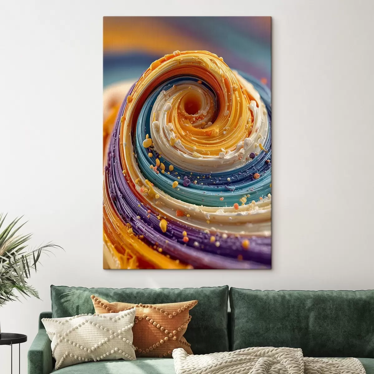  Schilderijen Veelkleurige werveling s45639