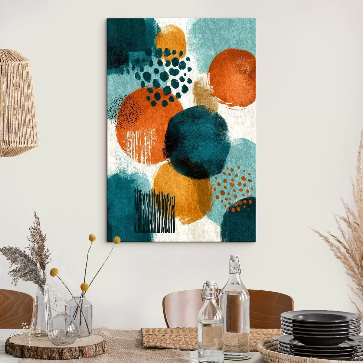  Peintures Formes lumineuses dans un style abstrait s45649