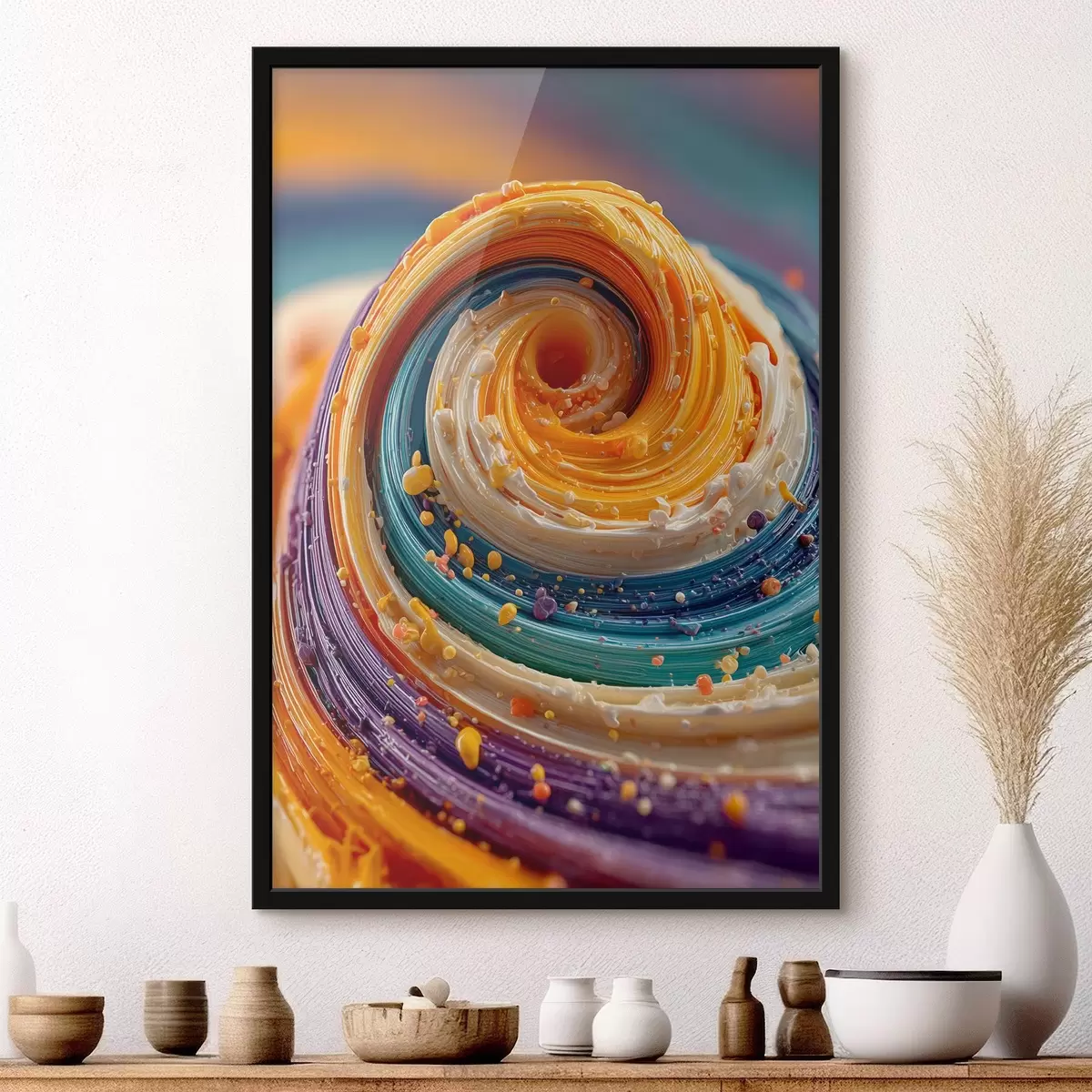 Affiche Tourbillon multicolore f45639