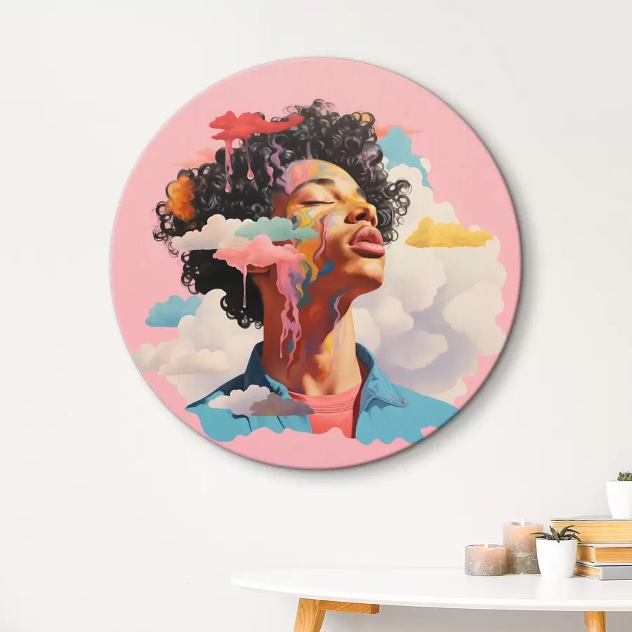  Peintures Rêveur dans les nuages en style aquarelle r45636