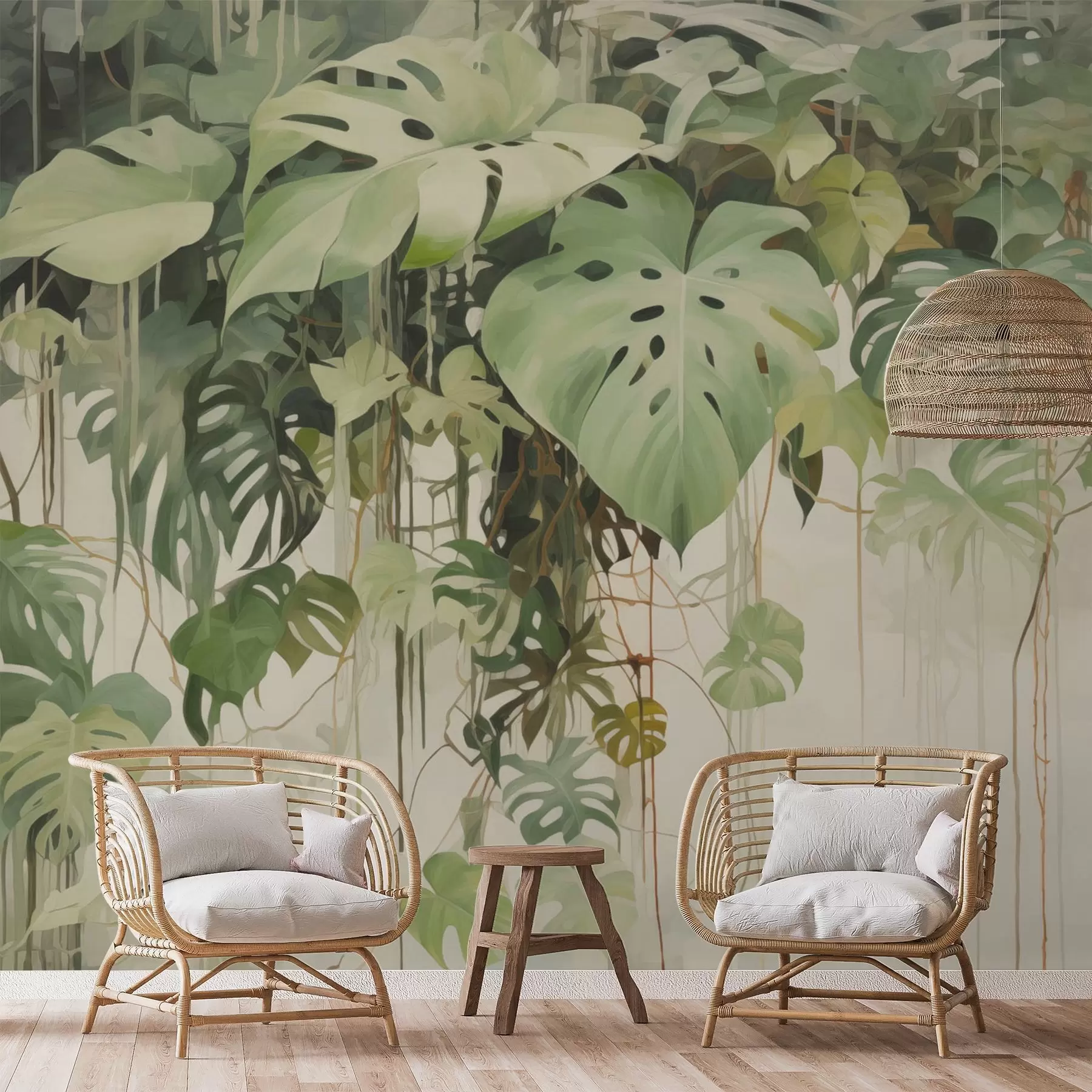 Papier peint photo Feuilles tropicales w04525