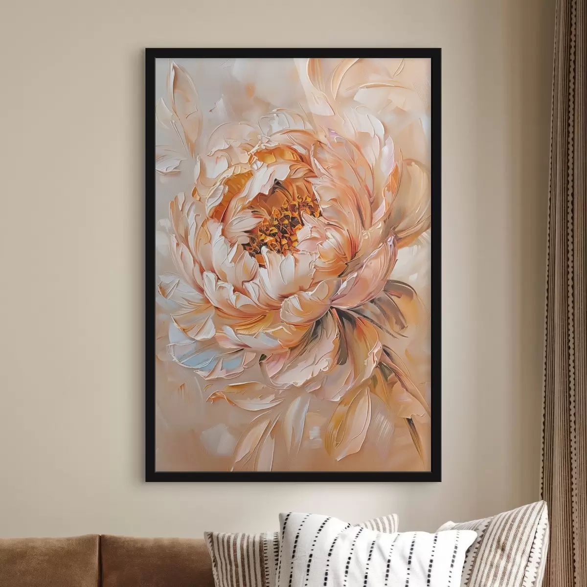 Affiche Pivoine abstraite délicate f45591