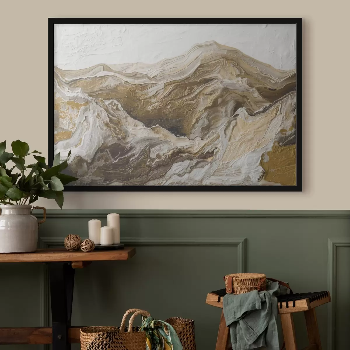 Poster Abstract berglandschap f45750