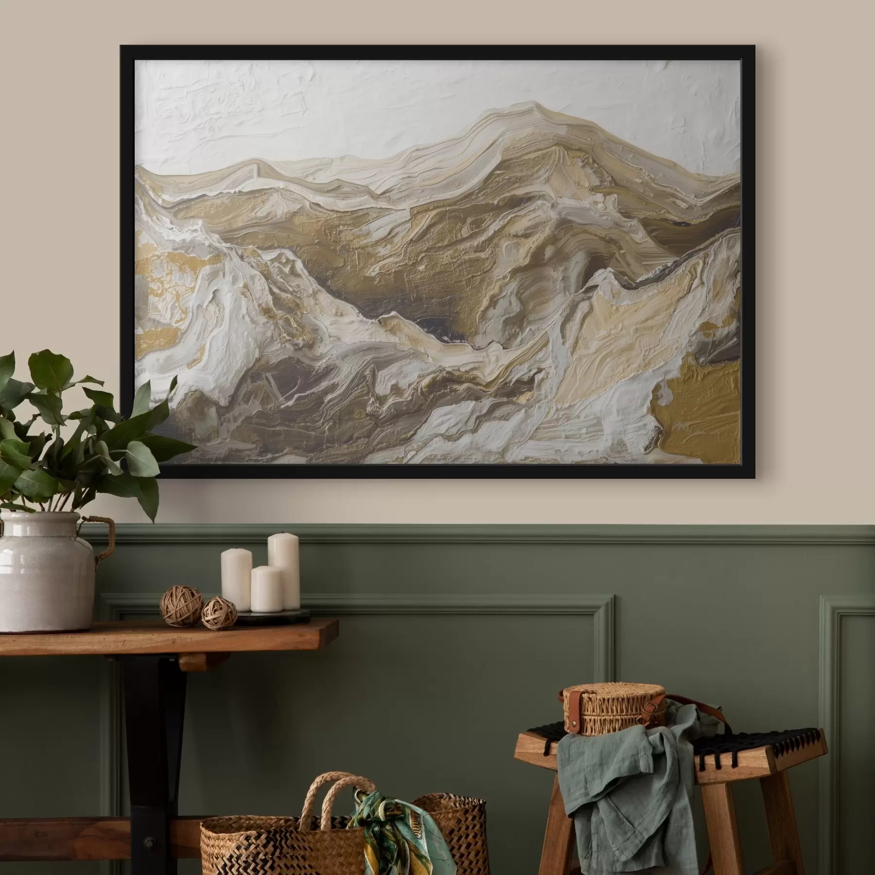 Fotobehang Abstract berglandschap f45750