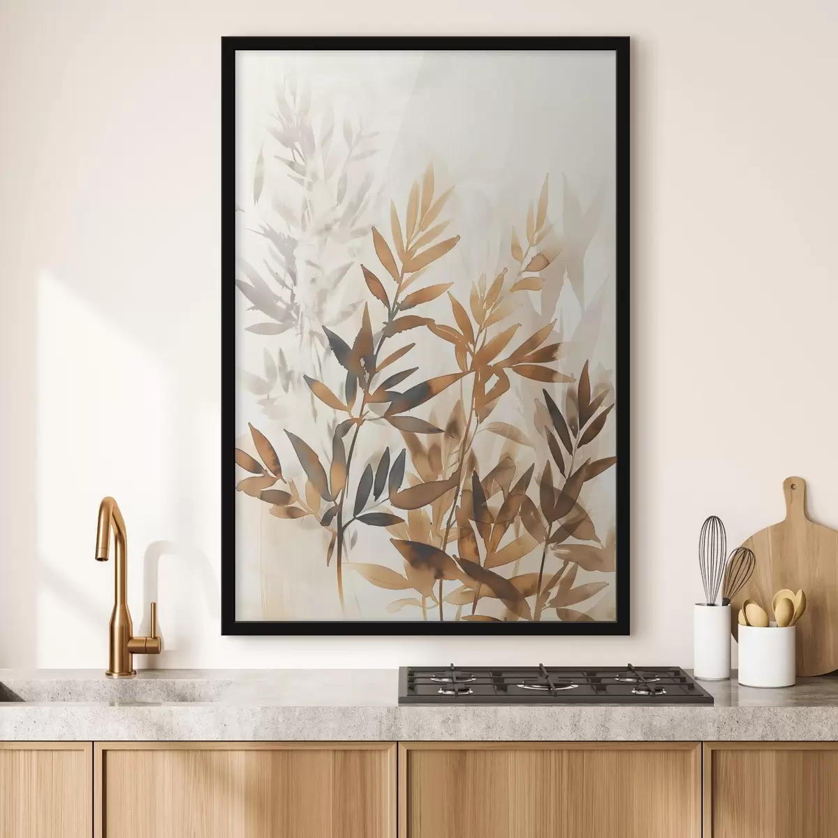 Affiche Branches délicates de feuilles f45752