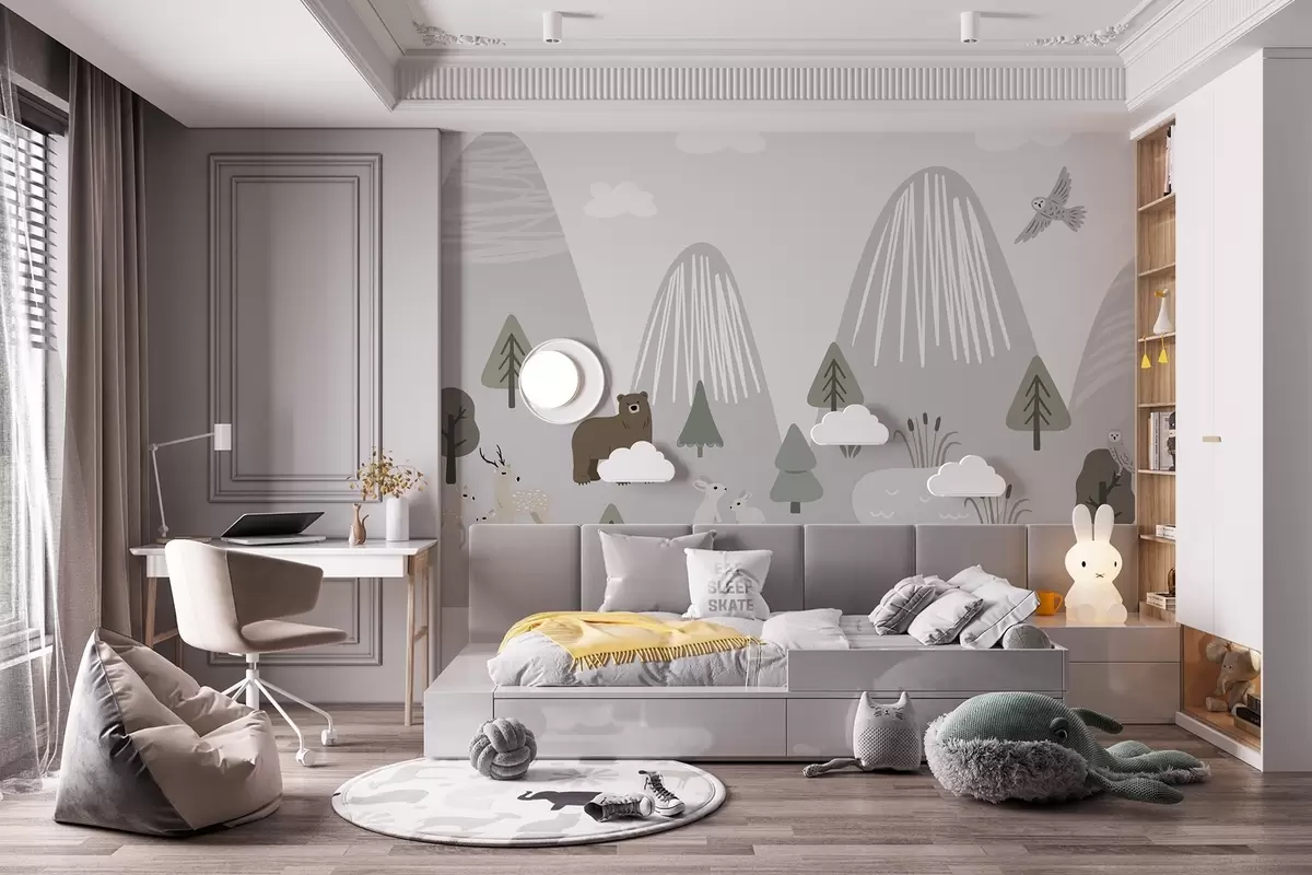 Papier peint photo Animaux de la forêt w04430