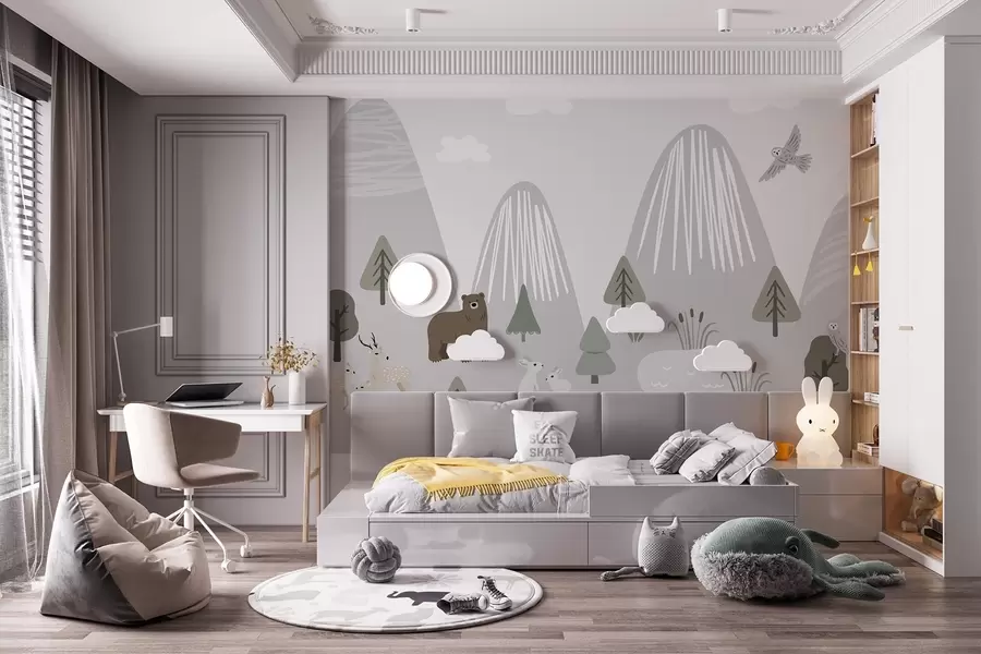 Fotobehang Bos dieren w04430