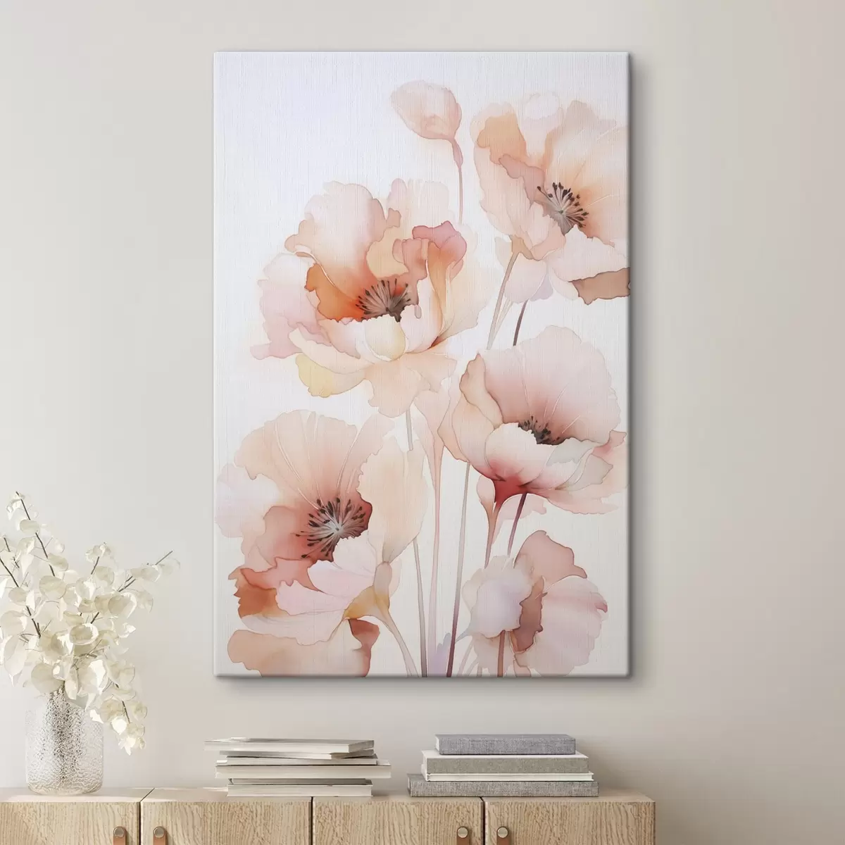  Peintures Imitation aquarelle de coquelicots s45760