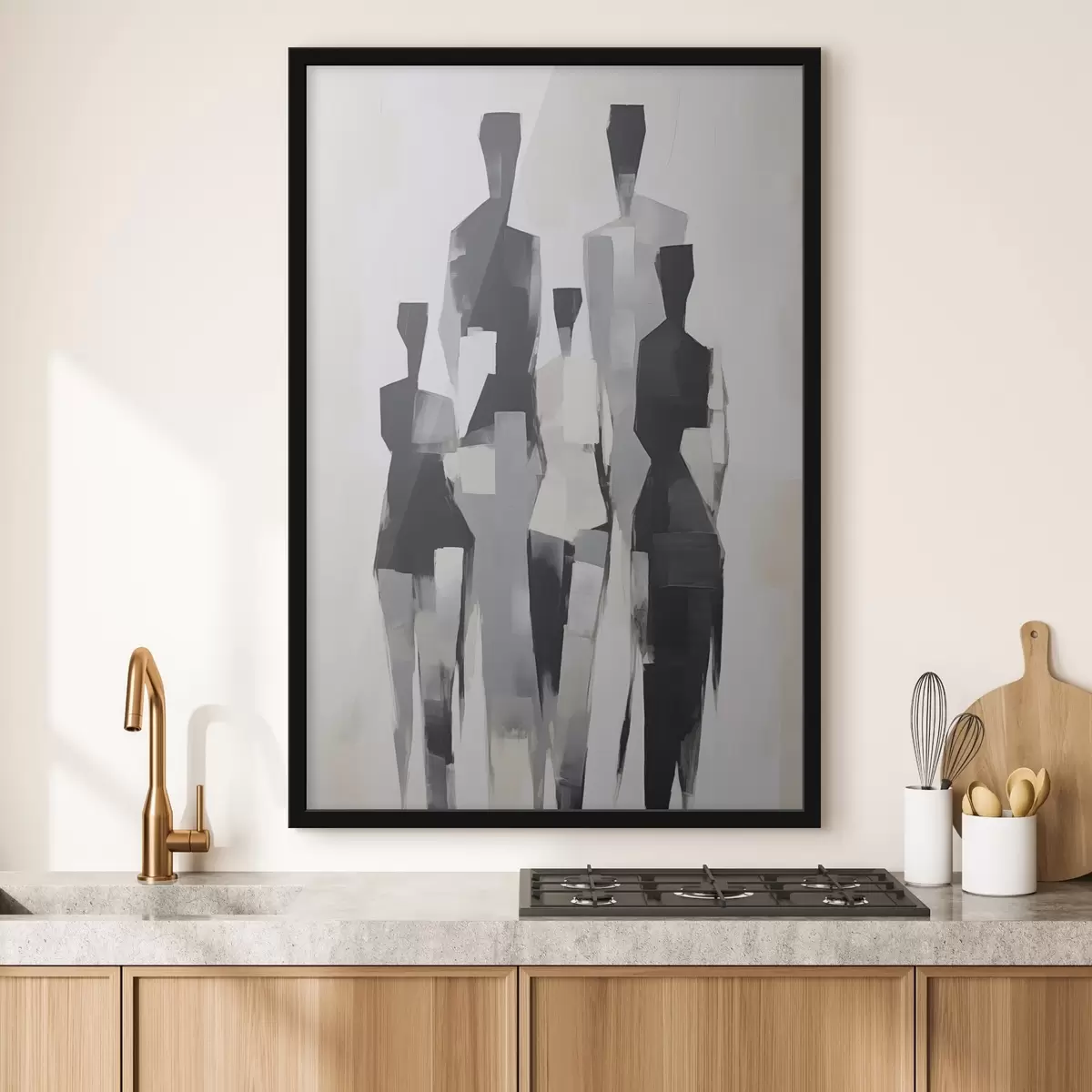 Poster Abstracte silhouetten f45759