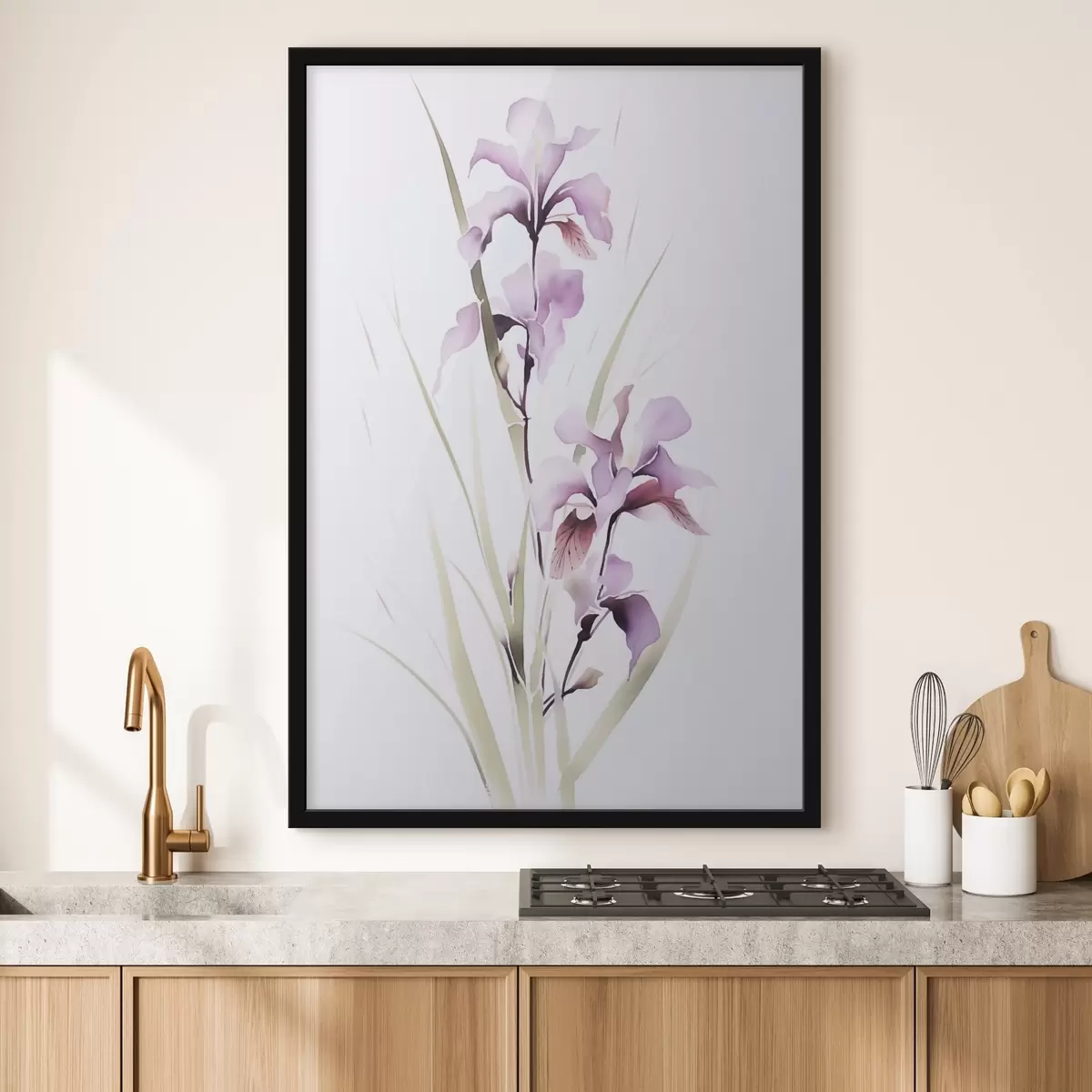 Affiche Fleurs imitation aquarelle f45763