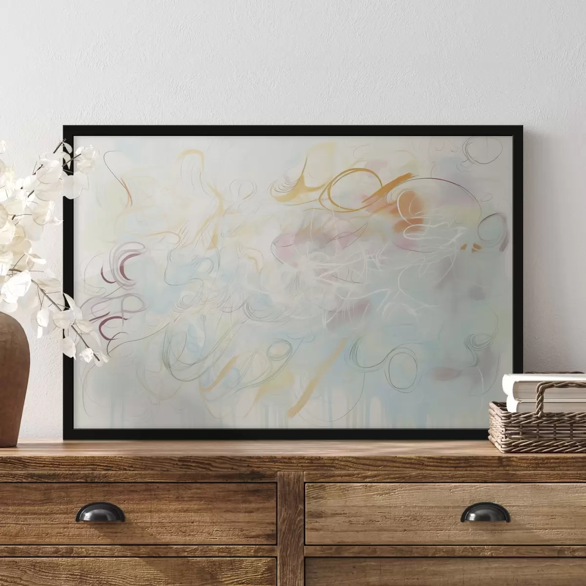 Affiche Abstraction avec des gribouillages f45772