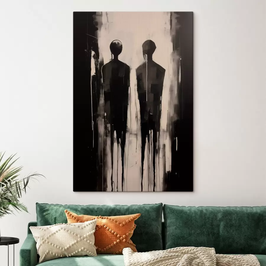  Peintures Deux silhouettes s45789