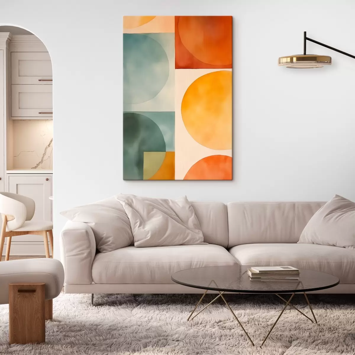  Peintures Cercles géométriques abstraits s45792