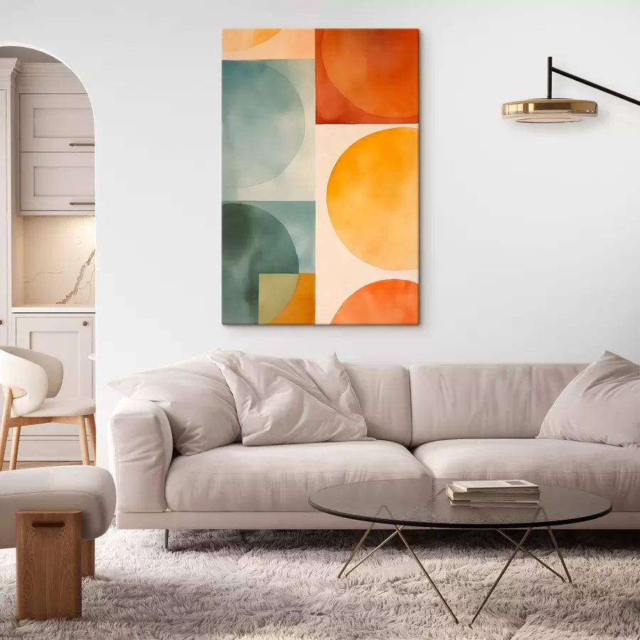  Peintures Cercles géométriques abstraits s45792