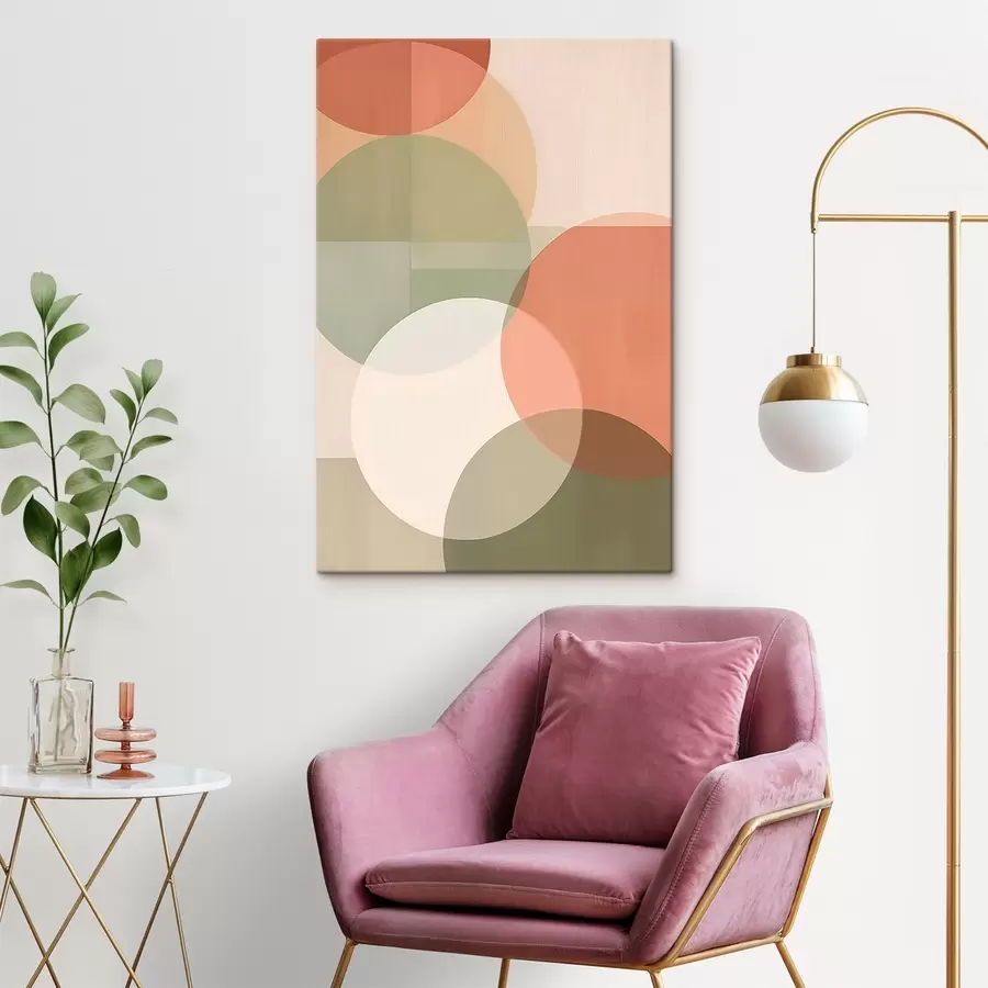  Peintures Grands cercles abstraits s45795