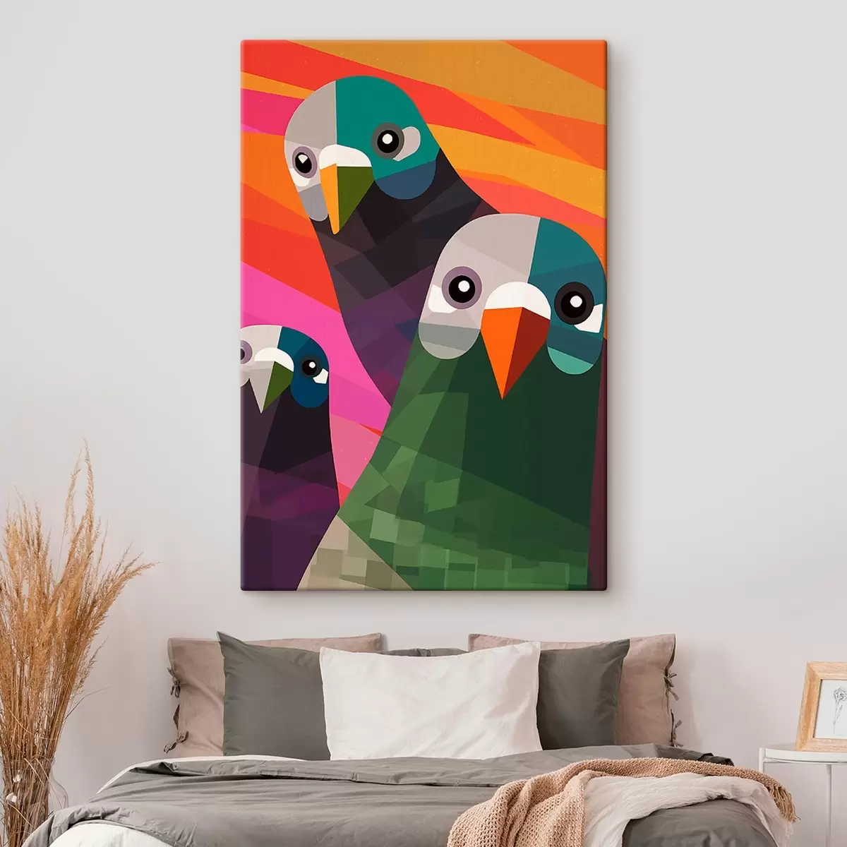  Peintures Trois pigeons s45798