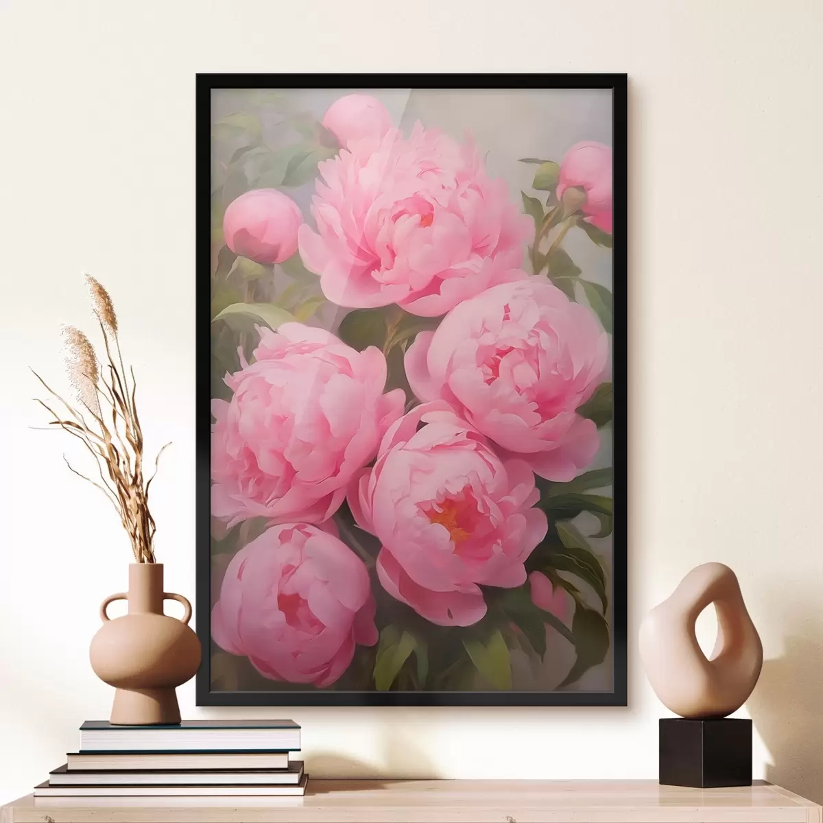 Affiche Pivoines roses f45784