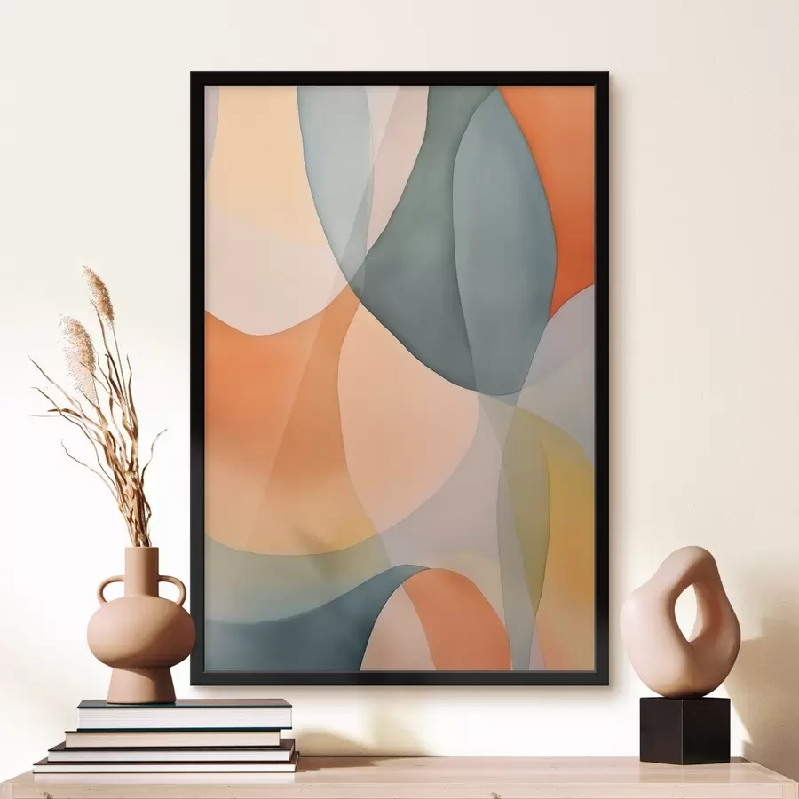 Fotobehang Abstracte golven f45787