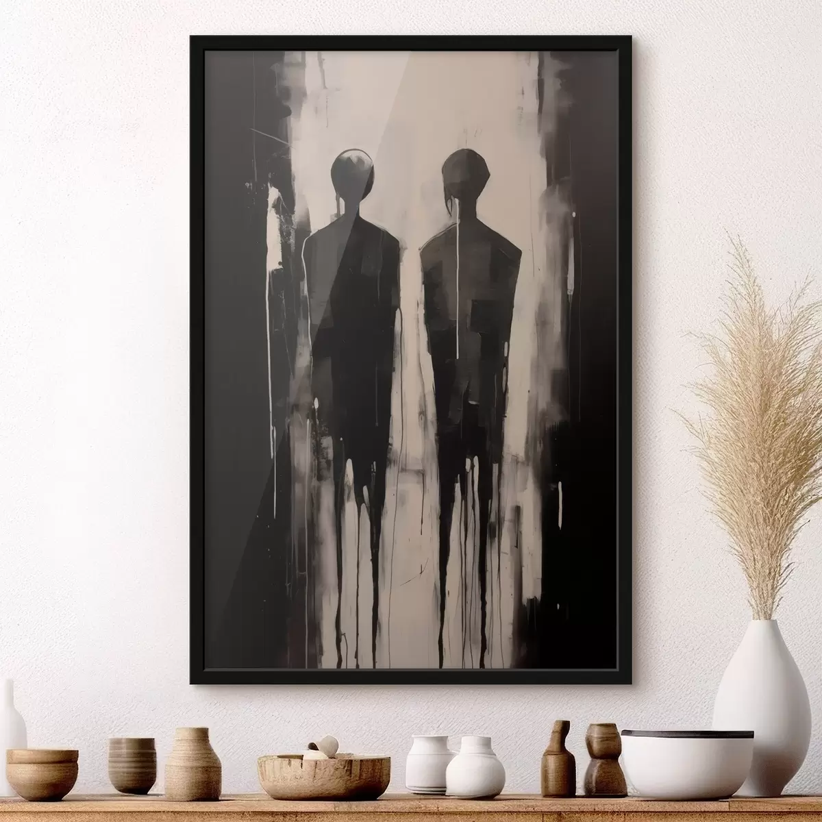 Poster Twee silhouetten f45789