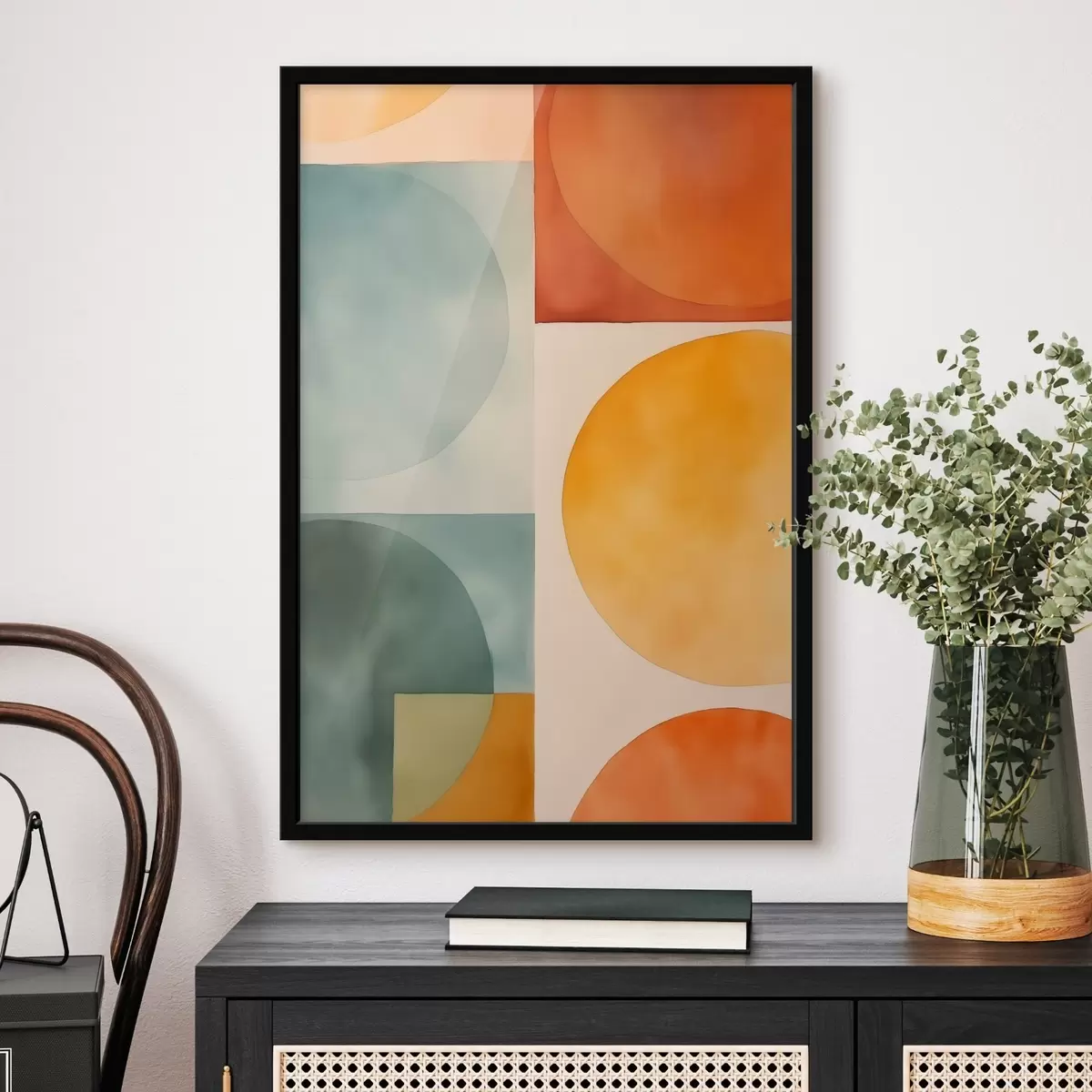 Poster Geometrische abstracte cirkels f45792