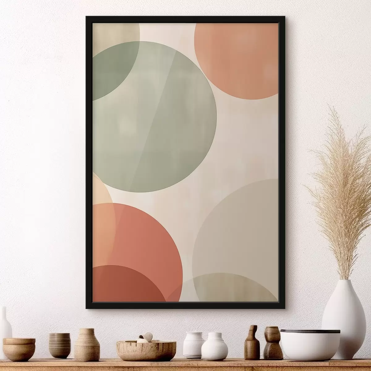 Poster Grote abstracte cirkels f45794