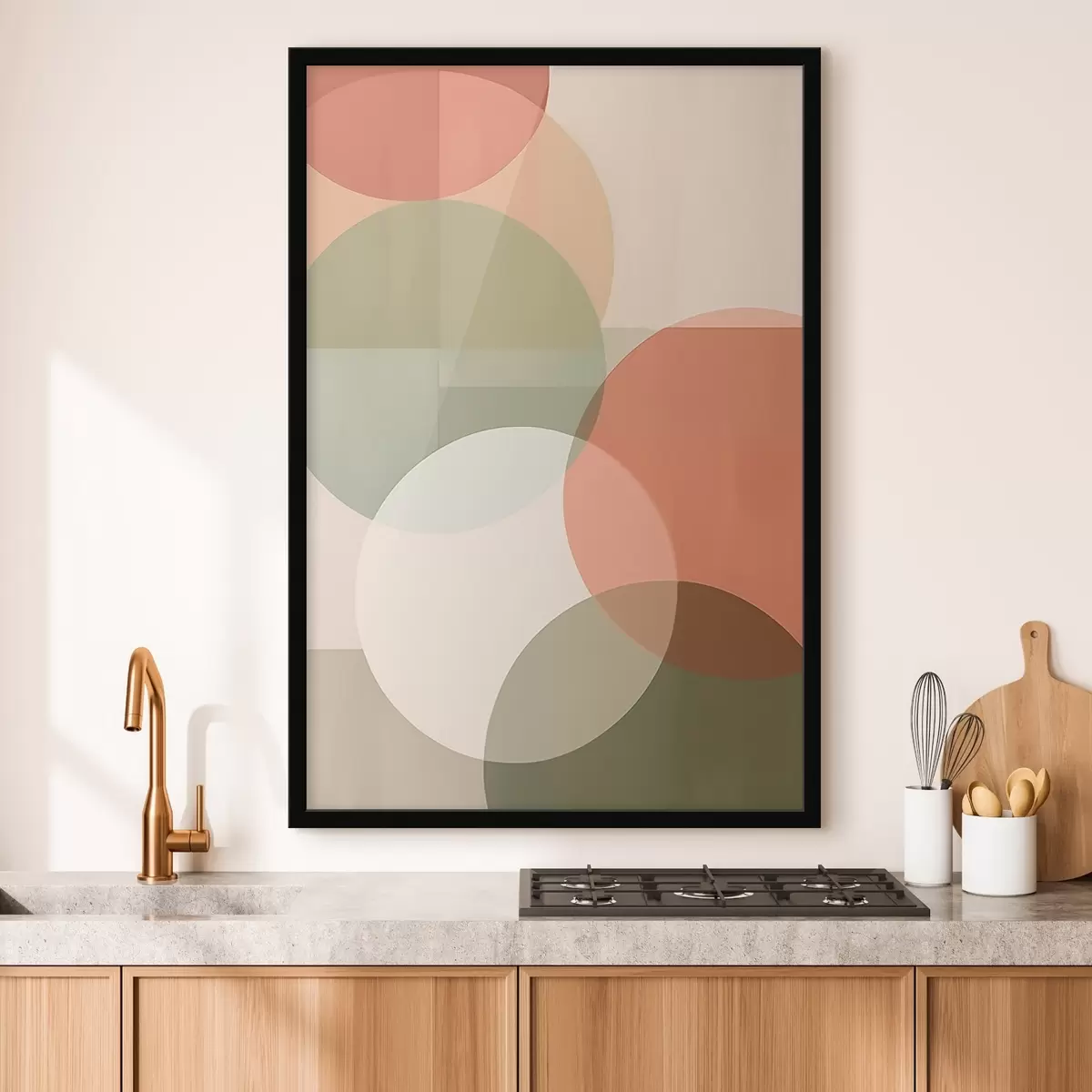 Poster Grote abstracte cirkels f45795