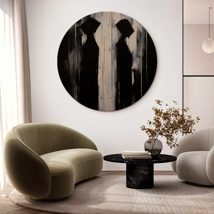  Schilderijen Twee silhouetten r45788