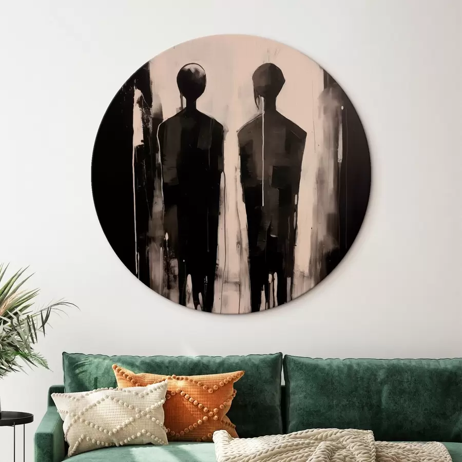  Schilderijen Twee silhouetten r45789