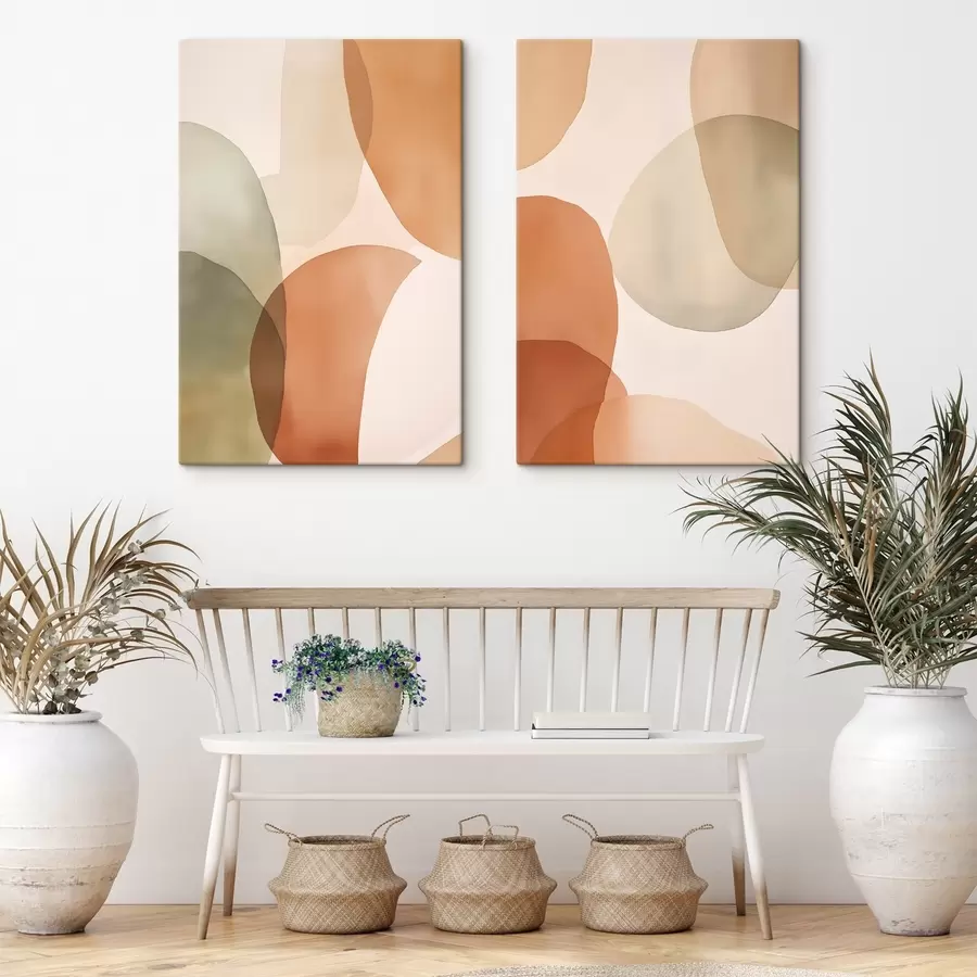  Peintures Cercles abstraits colorés m00731