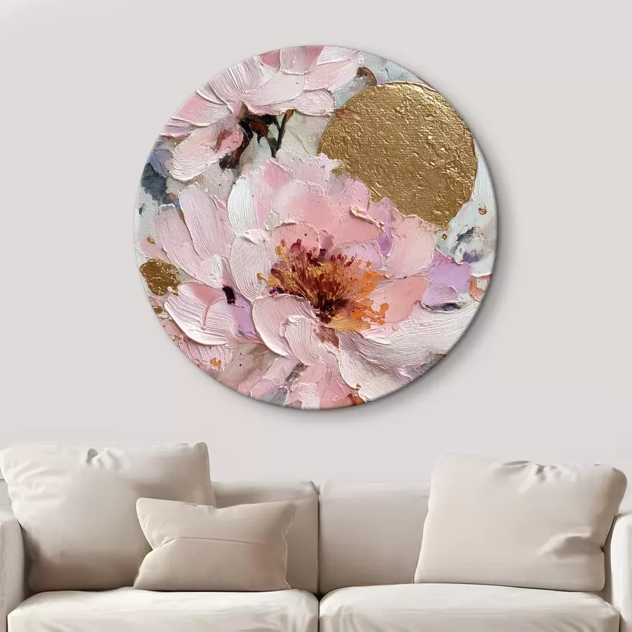  Peintures Composition florale : fleurs abstraites r45250