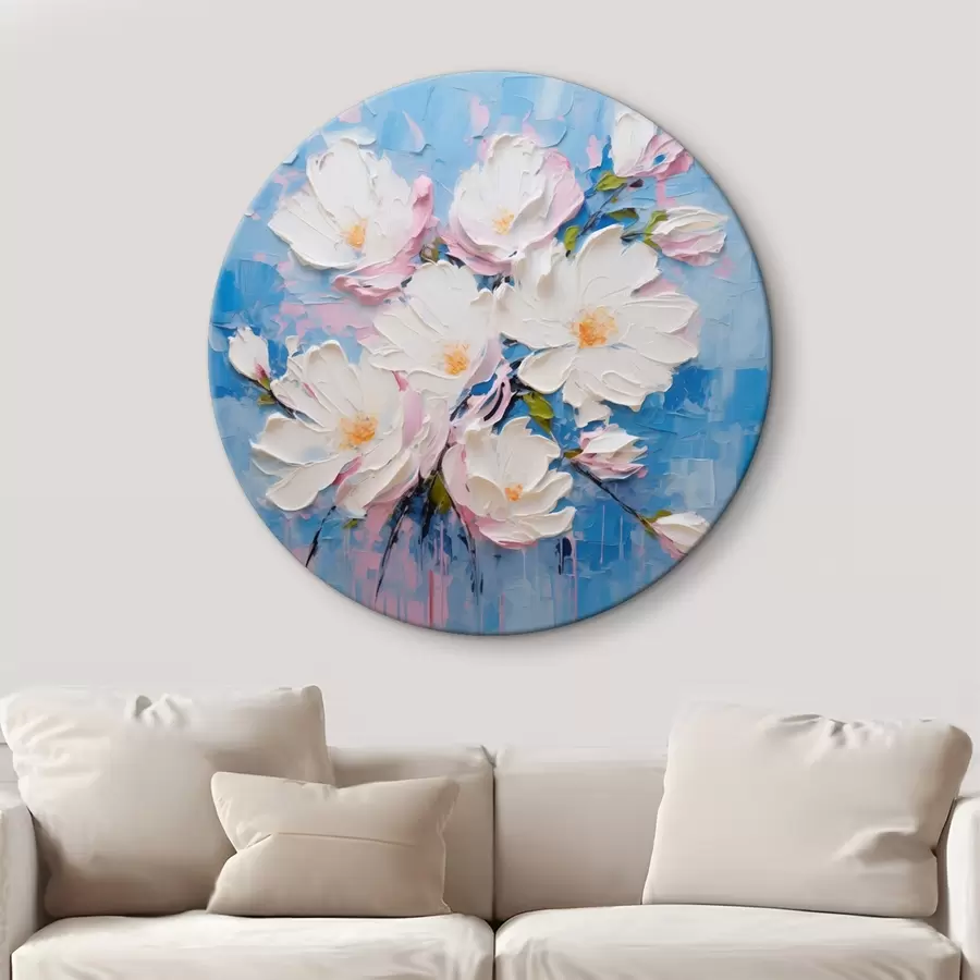  Peintures Fleurs volumineuses : composition dans le style de la peinture à l'huile r45537