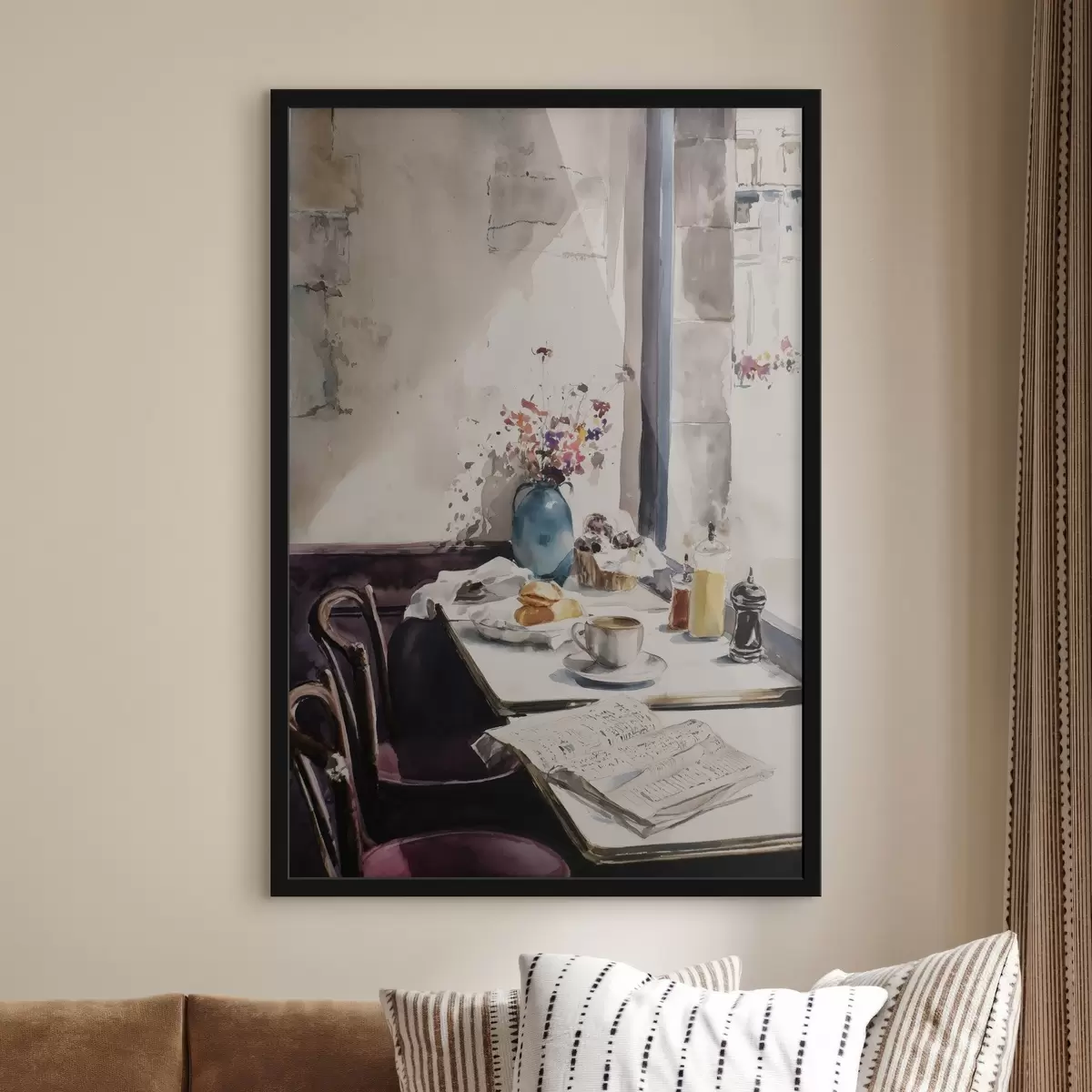 Poster ontbijt in Parijs f45726