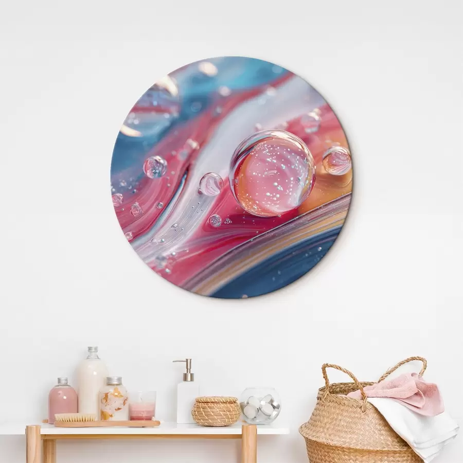  Peintures vagues multicolores avec des bulles r45706