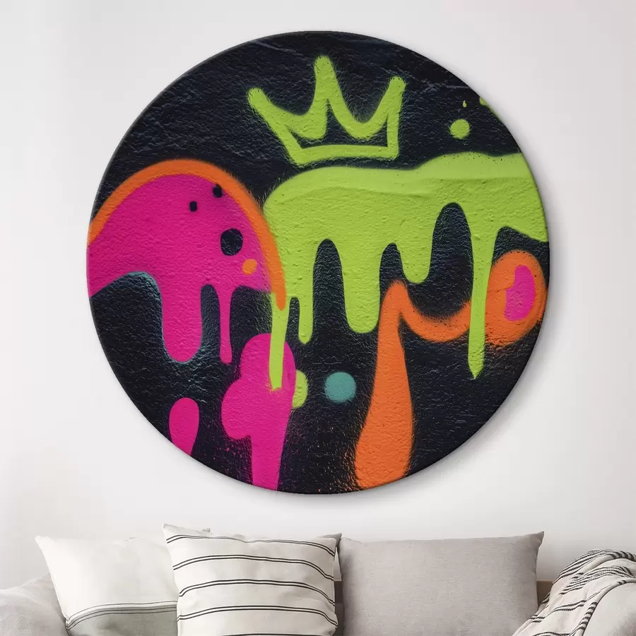  Peintures graffiti lumineux sur fond sombre r45716