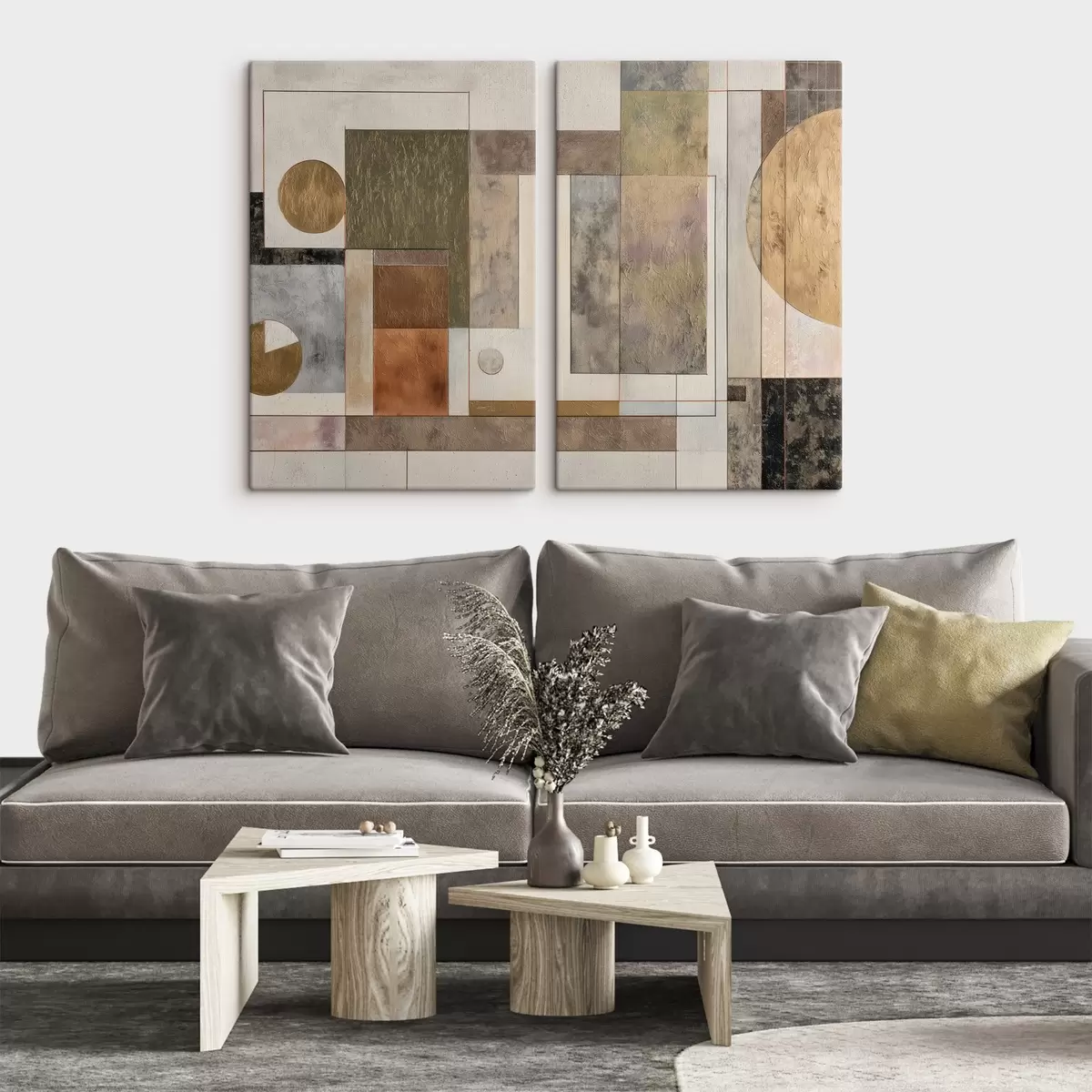  Schilderijen abstracte moderne geometrie m00738