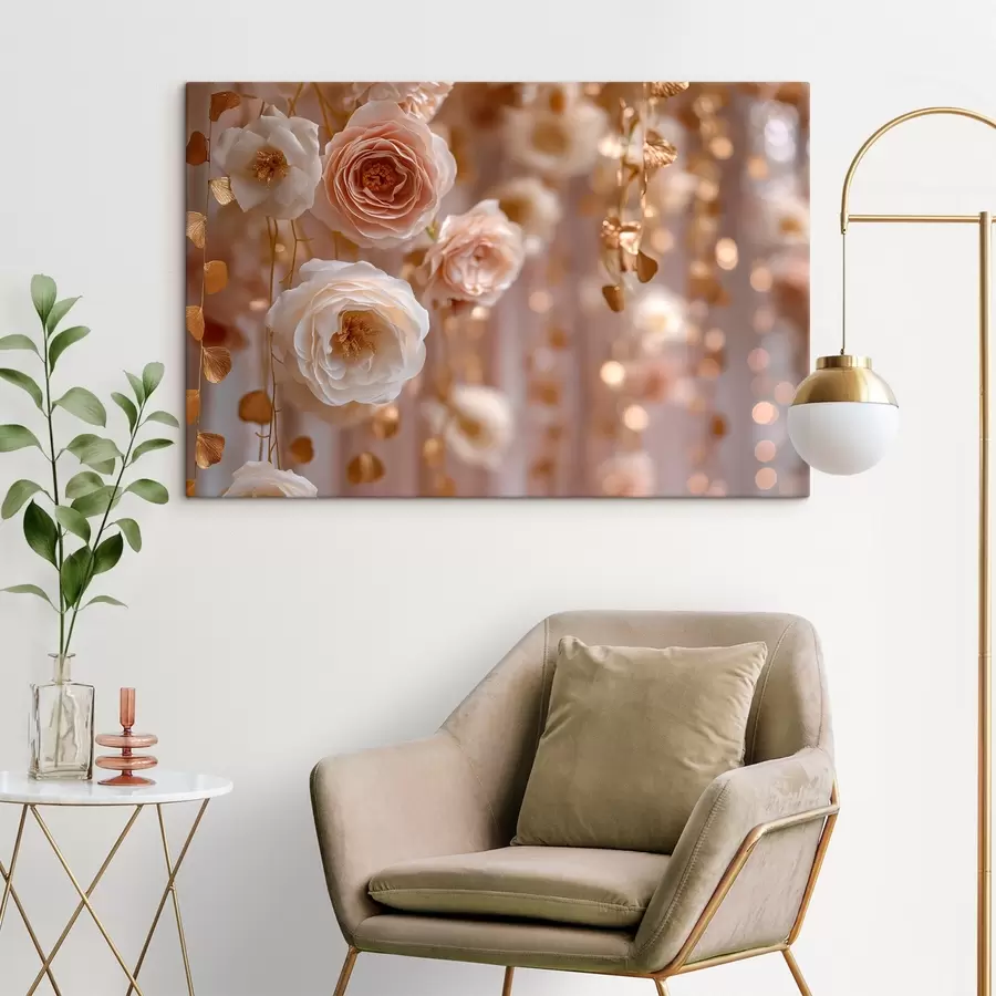  Peintures Des roses crémeuses avec des accents s45824