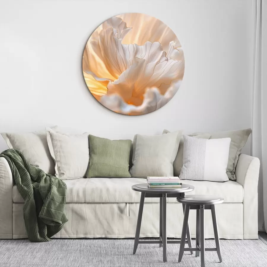  Peintures Pétales délicats aux nuances chaudes avec des bords jaune-orange r45820