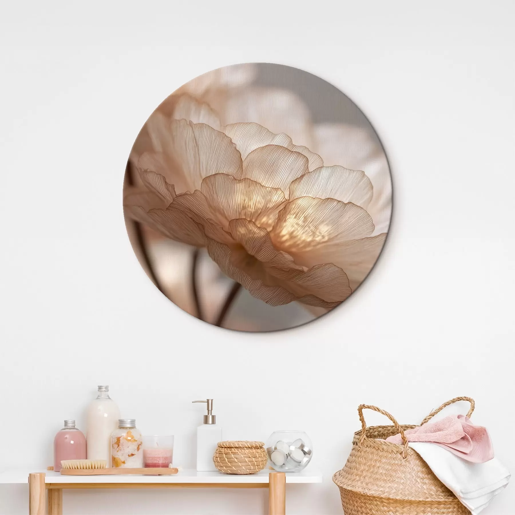  Schilderijen Delicate bloem in heldere gloed r45822