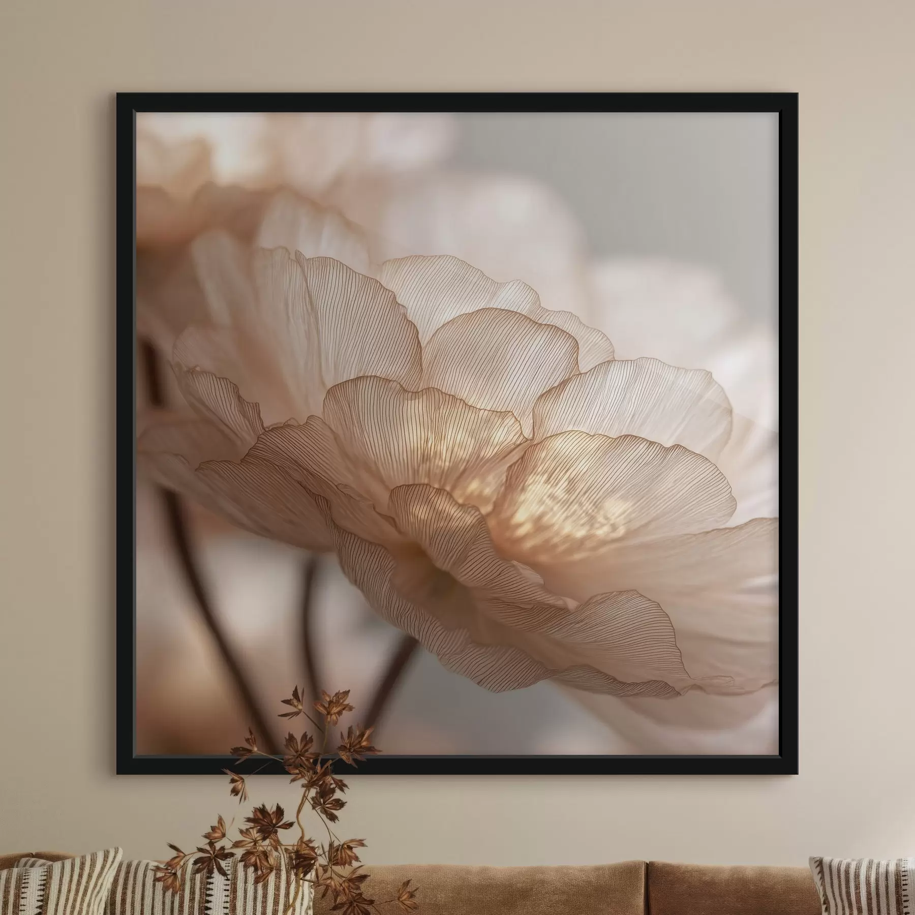 Fotobehang Delicate bloem in heldere gloed f45822