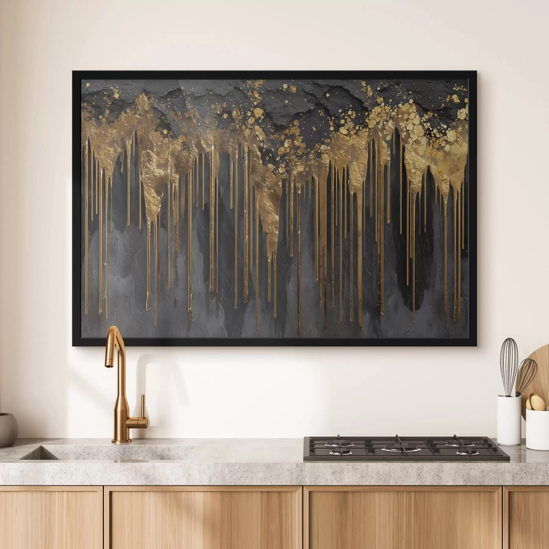 Fotobehang Abstracte stromen op een donkere achtergrond f45823