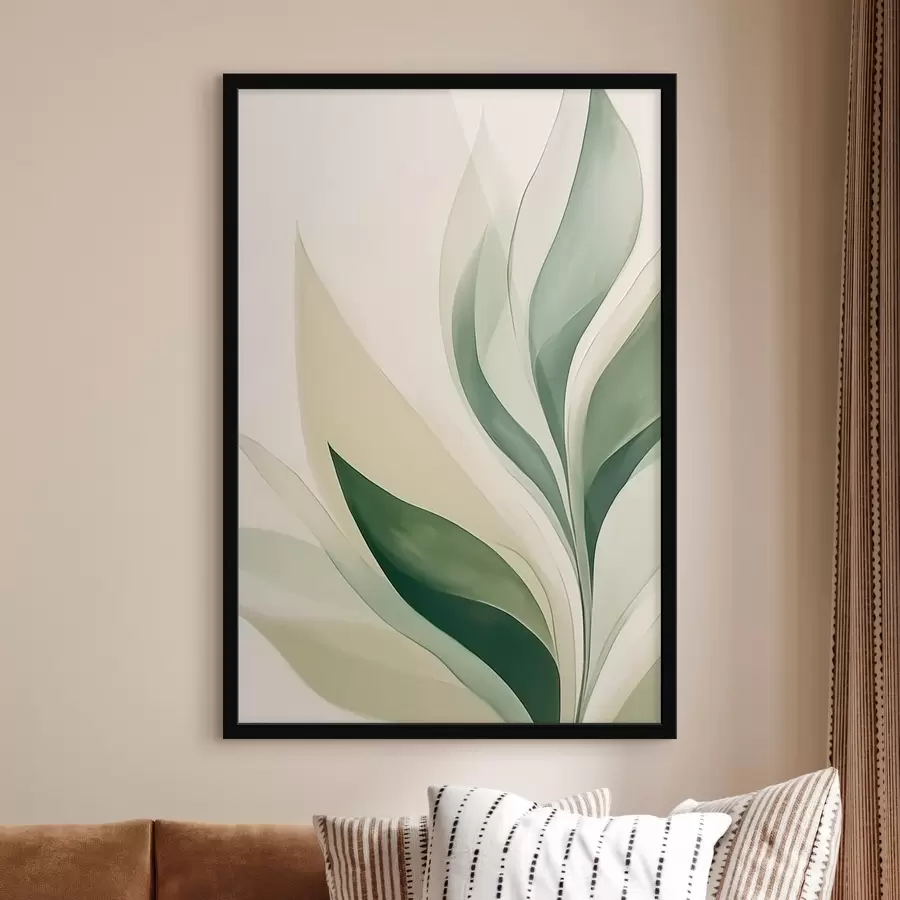 Fotobehang Abstracte groene bladeren f45831