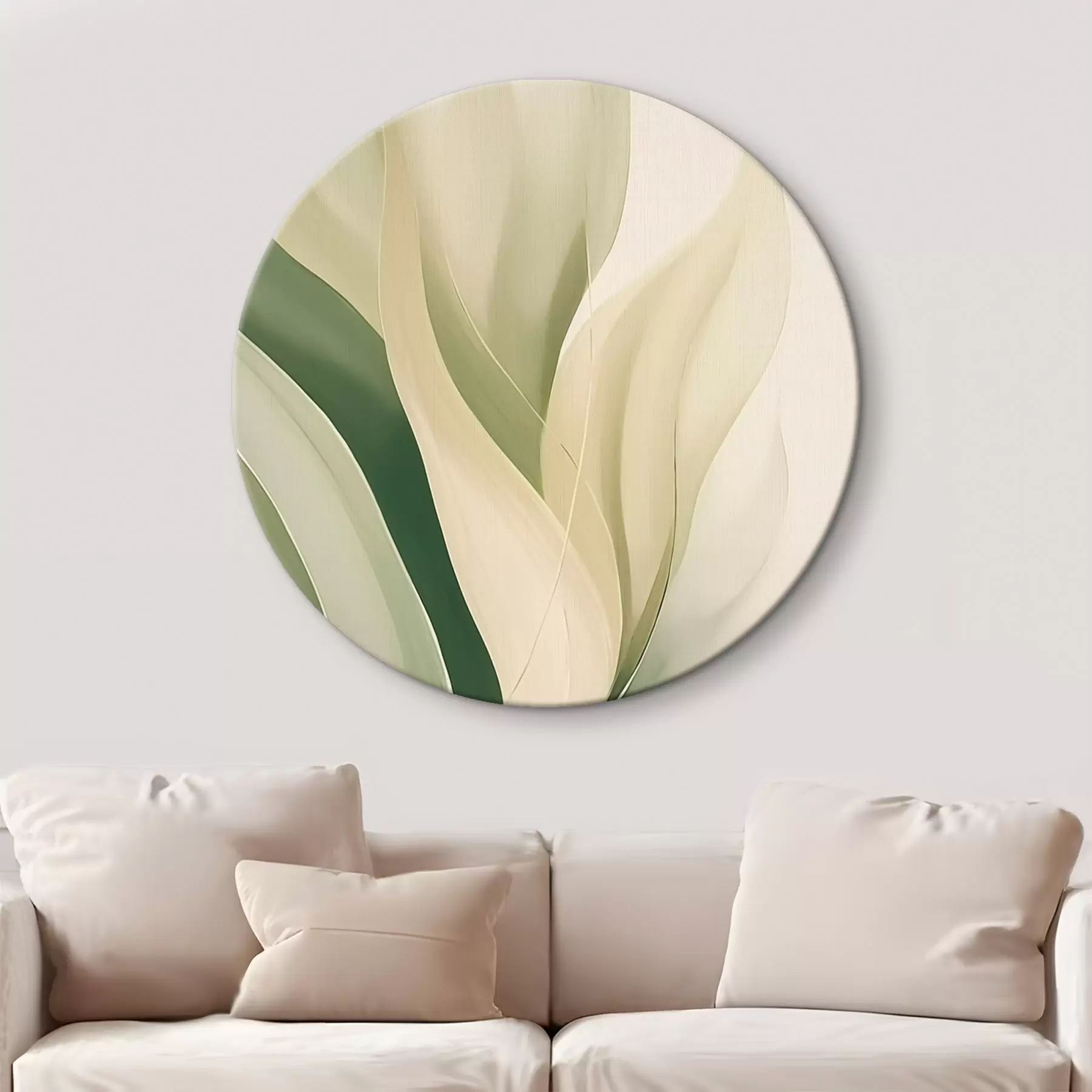  Schilderijen Abstracte groene bladeren r45832