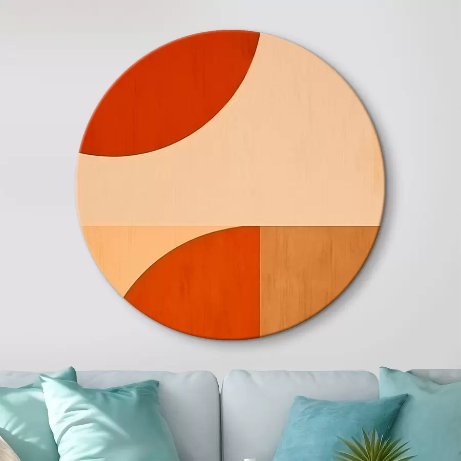  Schilderijen Abstracte halve cirkels r45844