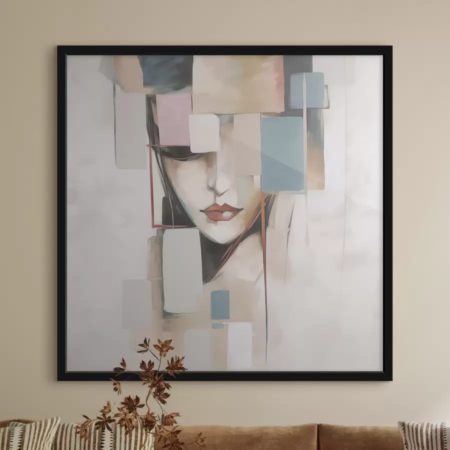 Papier peint photo Portrait abstrait imitation peinture f45920