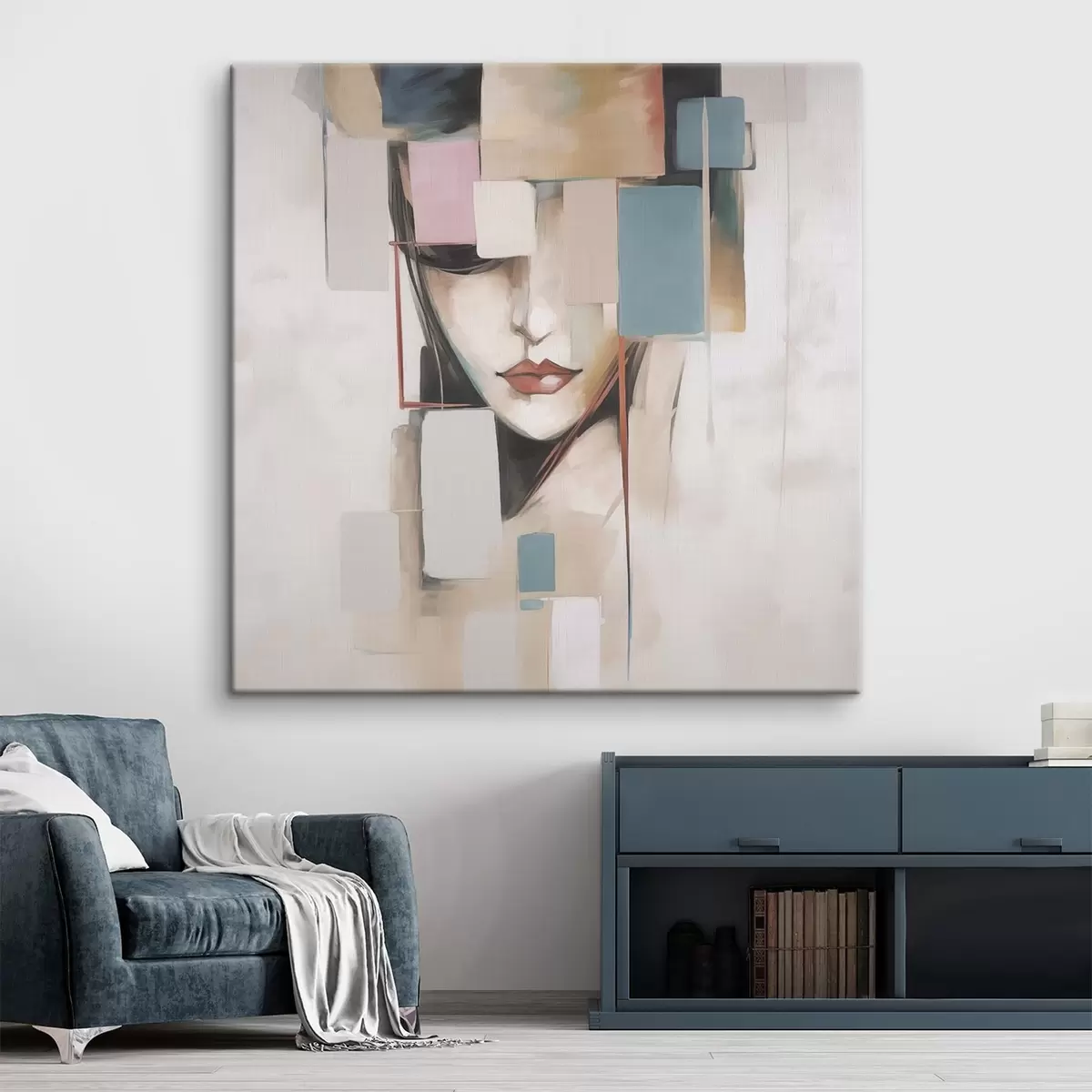  Schilderijen Abstract portret imitatie van schilderij s45920