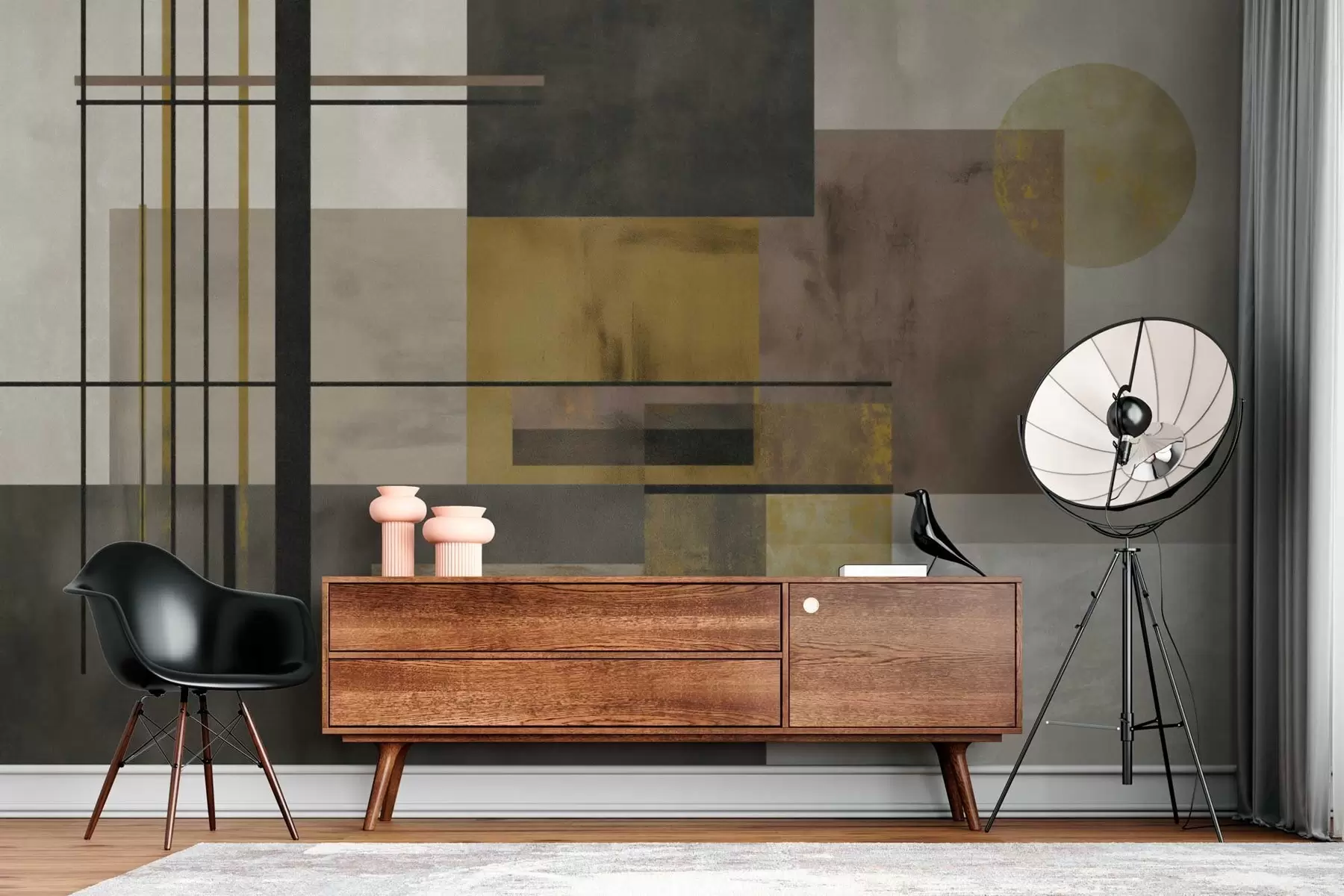 Papier peint photo géométrie abstraite w04502