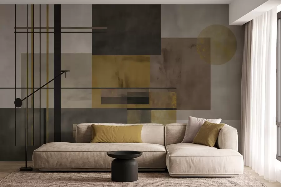 Papier peint photo géométrie abstraite w04502