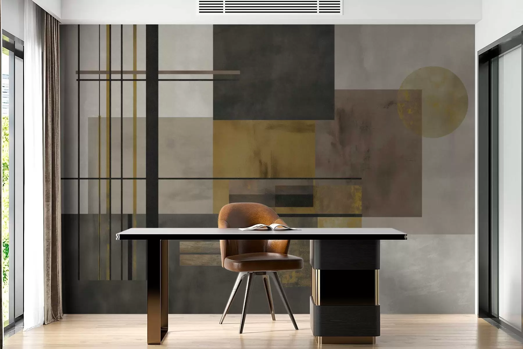 Papier peint photo géométrie abstraite w04502