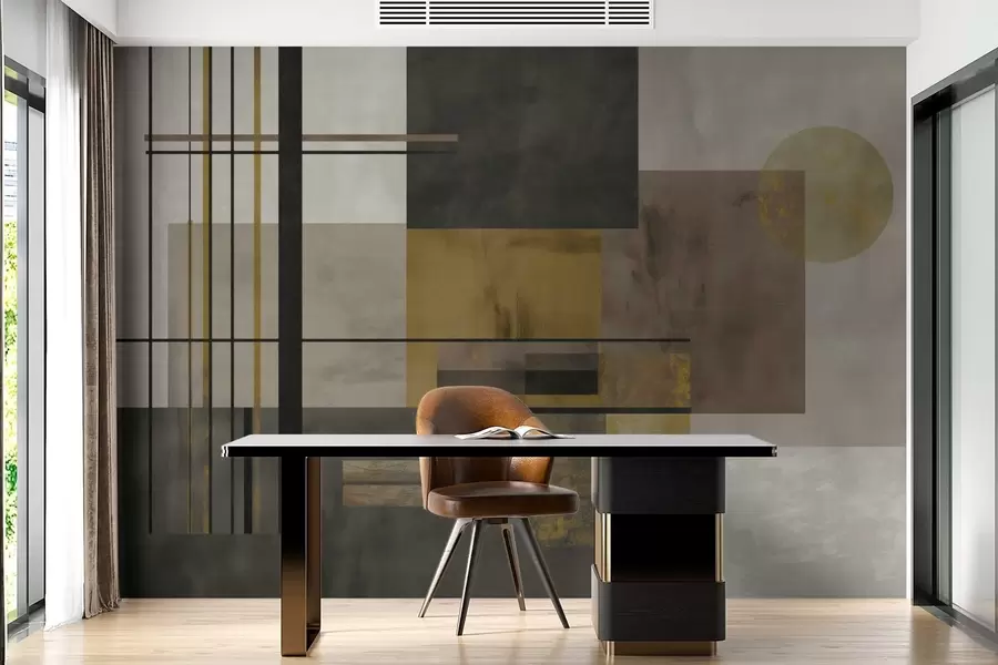 Papier peint photo géométrie abstraite w04502