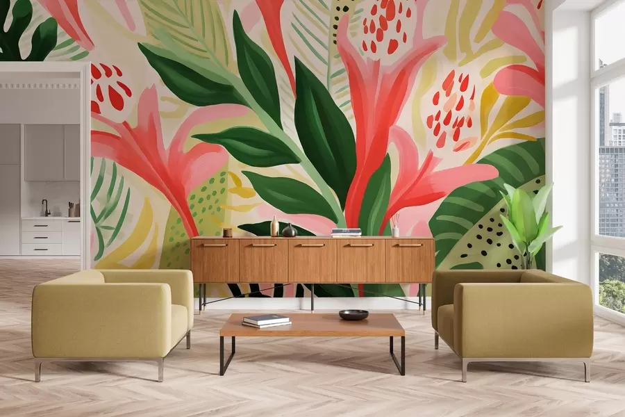 Papier peint photo Vol de couleurs w04564